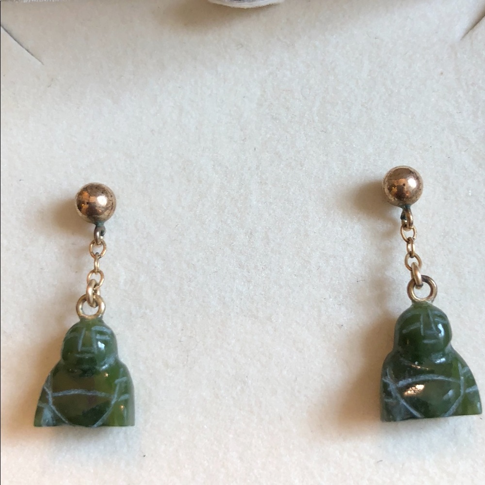 Jade earrings